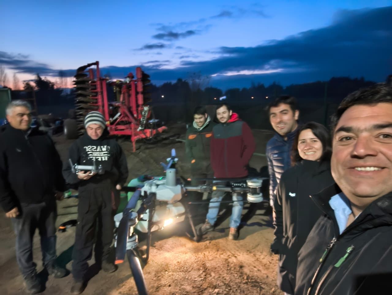 Equipo Agromalleco en terreno